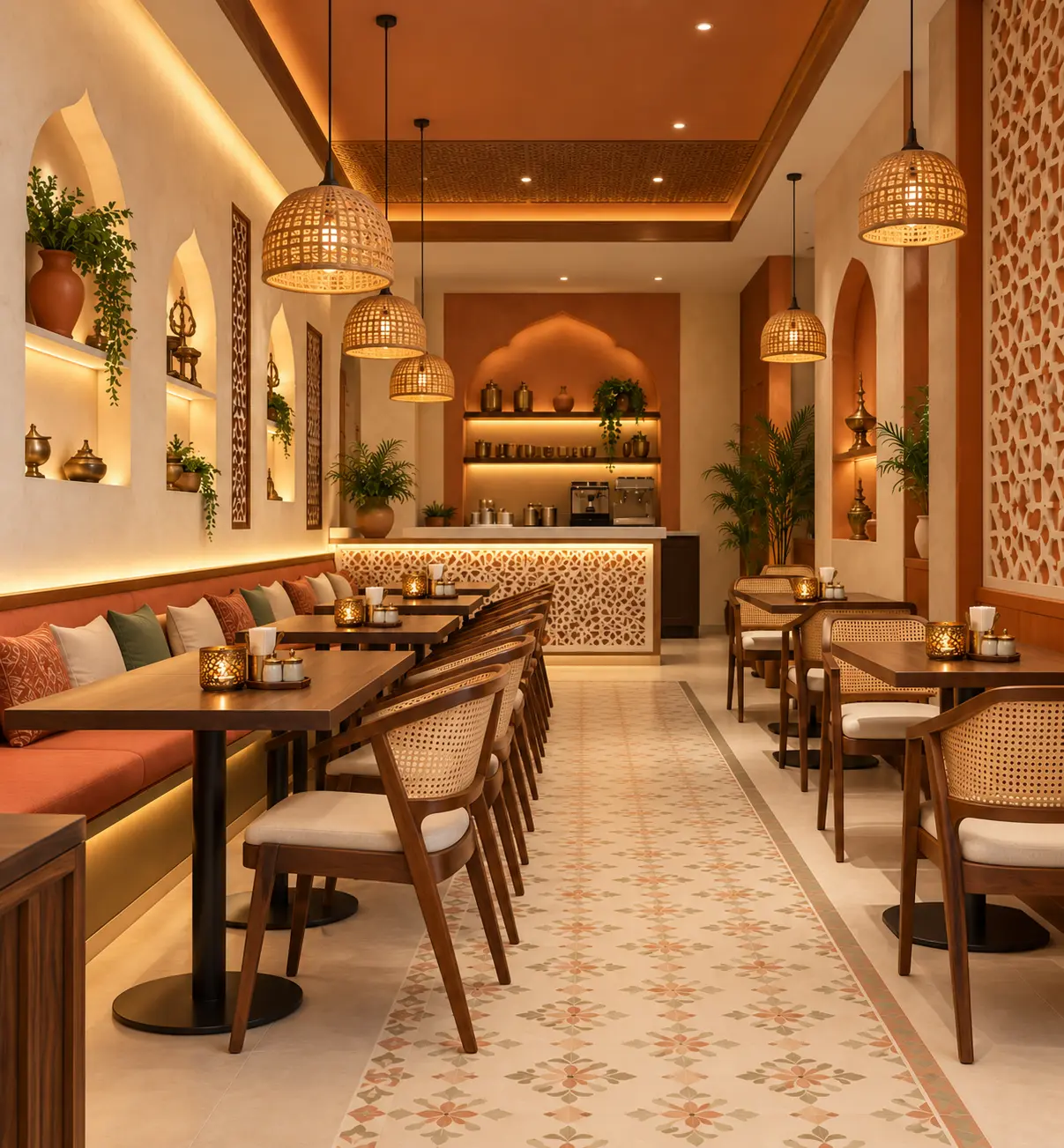 luxe-interior-indian-style-cafe-design